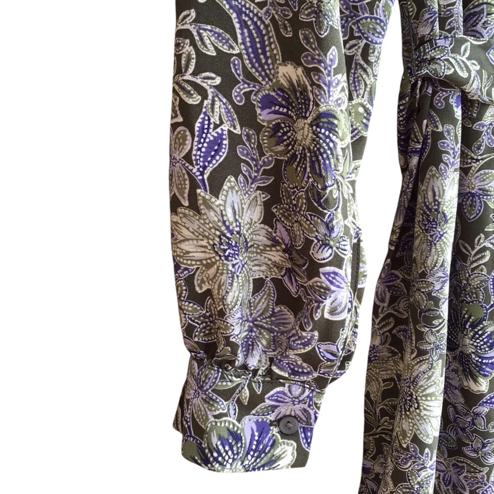 Loft Floral Long Sleeve Shift Dress Women’s Size Small - Picture 9 of 10